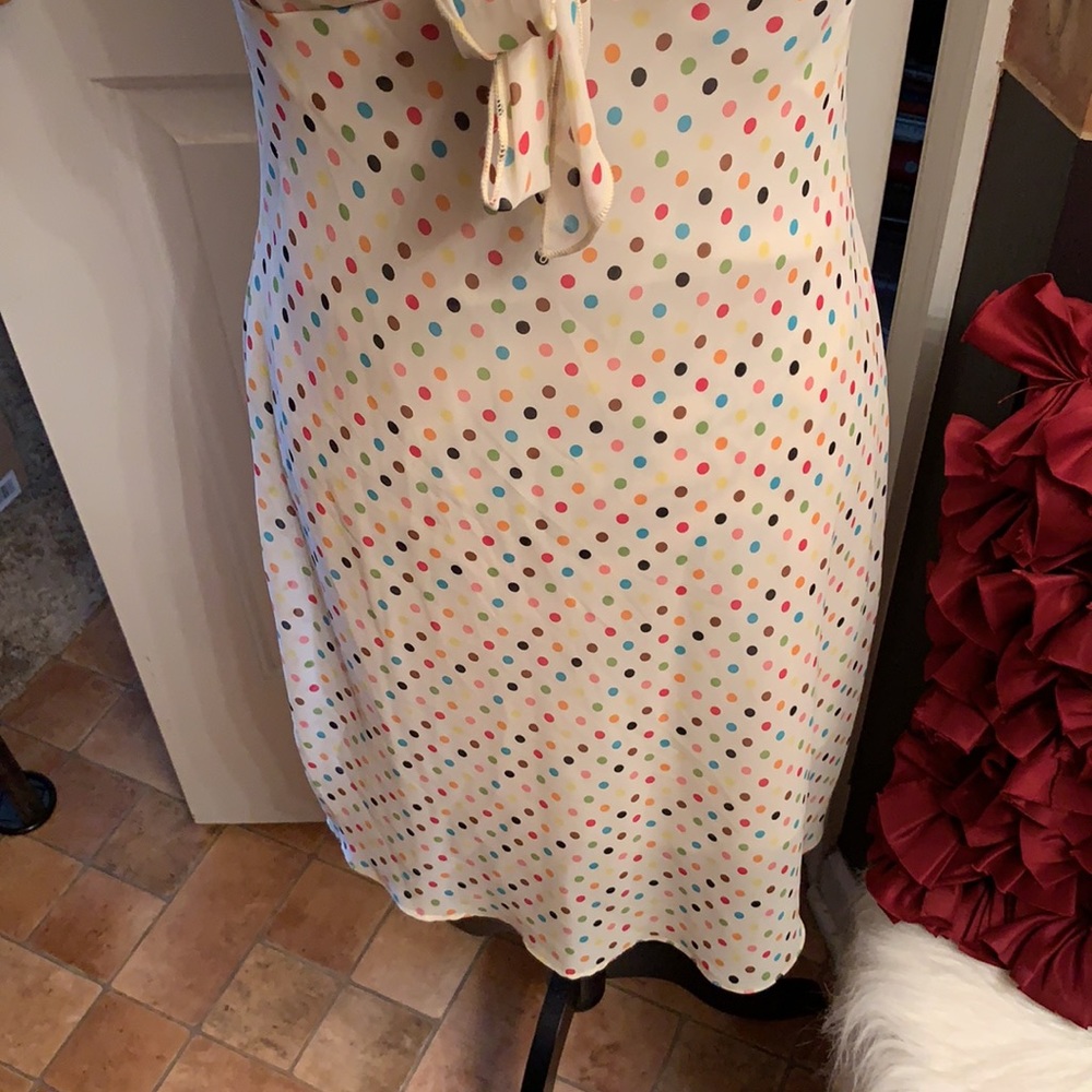 Size 7/8 Alyn Paige Polka Dots Sleeveless Dress - Picture 3 of 10